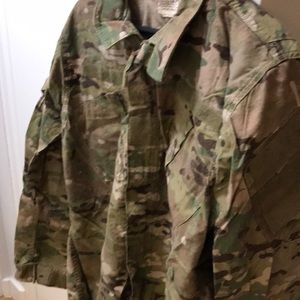 Army uniform camouflage jacket